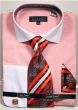 Avanti Uomo Men's Outlet French Cuff Dress Shirt Set - Textured Solid