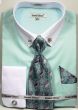 Daniel Ellissa Men's Outlet French Cuff Shirt Set - Collar Bar