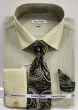Daniel Ellissa Men's French Cuff Shirt Set - Subtle Textured Heather