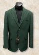 Hunter Green Blazer Peak Lapel Sports Jacket for Men