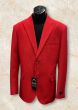 Red Blazer Peak Lapel Sports Jacket for Men