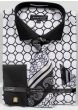 Avanti Uomo Men's Outlet French Cuff Dress Shirt Set - Printed Pattern