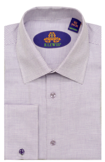 Lilac Dress Shirt Mens French Cuff Shirts Cufflinks