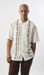Silversilk Men's 2 Piece Short Sleeve Walking Suit - Triangle Stripe