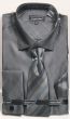 Avanti Uomo Men's French Cuff Shirt Set - Metallic Look