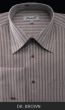 Dark Brown Mens Shirts French Cufflinks