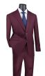 Vinci Men's 2 Piece Modern Fit Executive Suit - Pure Solid