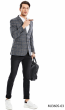 Tazio Men's Classic Fashion Sport Coat - Glen Plaid