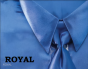 Royal Blue Men Shirts Satin Shirt for Men Tie and Handkerchief