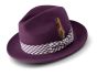 CCO Men's Fedora Style Wool Hat - Textured Plaid
