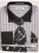 Daniel Ellissa Men's French Cuff Shirt Set - Colorful Weave Pattern