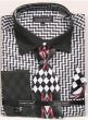 Avanti Uomo Men's French Cuff Shirt Set - Stylish Two Tone