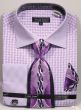 Avanti Uomo Men's French Cuff Shirt Set - Stylish Two Tone