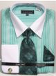 Avanti Uomo Men's French Cuff Shirt Set - Varied Stripe Patterns