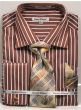 Daniel Ellissa Men's French Cuff Shirt Set - Bold Stripes