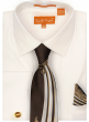 Karl Knox Men's French Cuff Fashion Shirt Set - Subtle Stripe