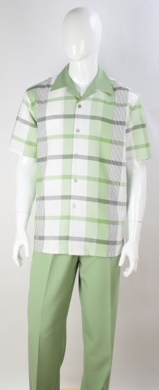 Royal Diamond Men's 2 Piece Walking Suit - Light Stripes