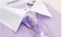Karl Knox Men's French Cuff Shirt Set - Elegant Flowers