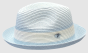 Bruno Capelo Men's Fedora Style Straw Hat - White Band