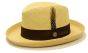 Bruno Capelo Men's Godfather Straw Dress Hat - Homburg Style