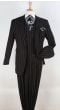 Apollo King Men's 3pc Fashion Suit - Bold Pinstripe