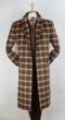 Veno Giovanni Men's 100% Wool Full Length Top Coat - 3 Button Coat