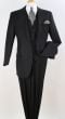 Apollo King Men's 3pc 100% Worsted Wool Suit - Peak Lapel