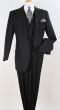 Apollo King Men's Outlet  3pc 100% Worsted Wool Suit - Peak Lapel