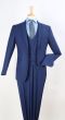 Royal Diamond Men's 3 Piece Slim Fit Fashion Suit - Low Cut Vest