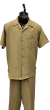 Dreams by Zacchi Men's Wide Leg 2 Piece Walking Suit - Light Texture