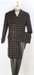 Veno Giovanni Men's Outlet 3/4 Length Top Coat - Notch Lapel