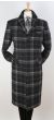 Veno Giovanni Men's 100% Wool Full Length Length Top Coat - Hidden Button
