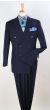 Apollo King Men's 2pc Double Breasted Outlet Suit - Pleated Pants