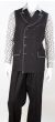 Royal Diamond Men's 2 Piece Denim Walking Suit - Double Breasted