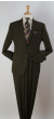 Tazio Men's 2 Piece Solid Discount Suit - 2 Button Jacket
