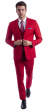 Sean Alexander Men's 3 Piece Skinny Fit Suit - Notch Lapel