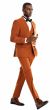 Tazio Men's 3 Piece Skinny Fit Suit - Sleek Pinstripe