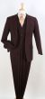 Apollo King Men's 3pc 100% Wool Suit - Fashion Peak Lapel
