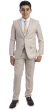 CCO Outlet Boy's 5 Piece Suit with Shirt & Tie - U Shaped Vest