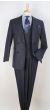 Apollo King Men's 3 Piece 100% Wool Suit - Designer Fashion