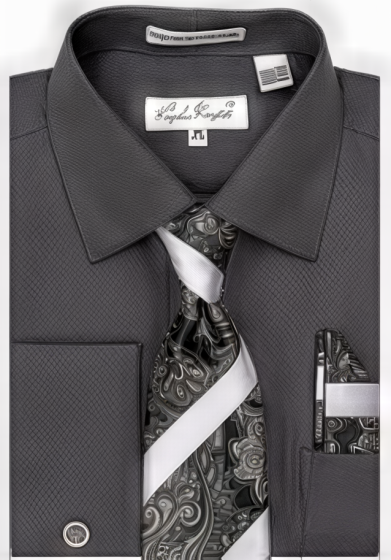 Charcoal Grey Collared Shirt Button Up Shirts