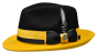 Bruno Capelo Men's 100% Australian Wool Fedora Hat - Two Tone
