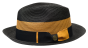 Bruno Capelo Men's Fedora Style Straw Hat - Bold Stripe