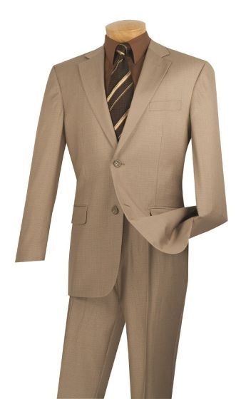 CCO Men's Outlet 2 Piece Executive Suit - Basket Weave Fabric
