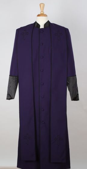 Tony Blake Men's Church Robe with Stole - Pastor Church Robe