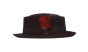 Black Pork Pie Hat Mens Wool Hats Fashion Hats for Men