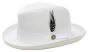 Bruno Capelo Men's Godfather Straw Dress Hat - Homburg Style