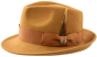 Bently Men's 100% Australian Wool Fedora Hat - Lite Wool Felt