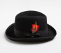 Black Hat Godfather Hat for Men Men's Wool Hats