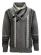 Silversilk Men's Sweater - Double Buckle Collar
